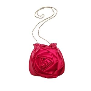 Urban Outfitters Red Rose Wristlet Clutch